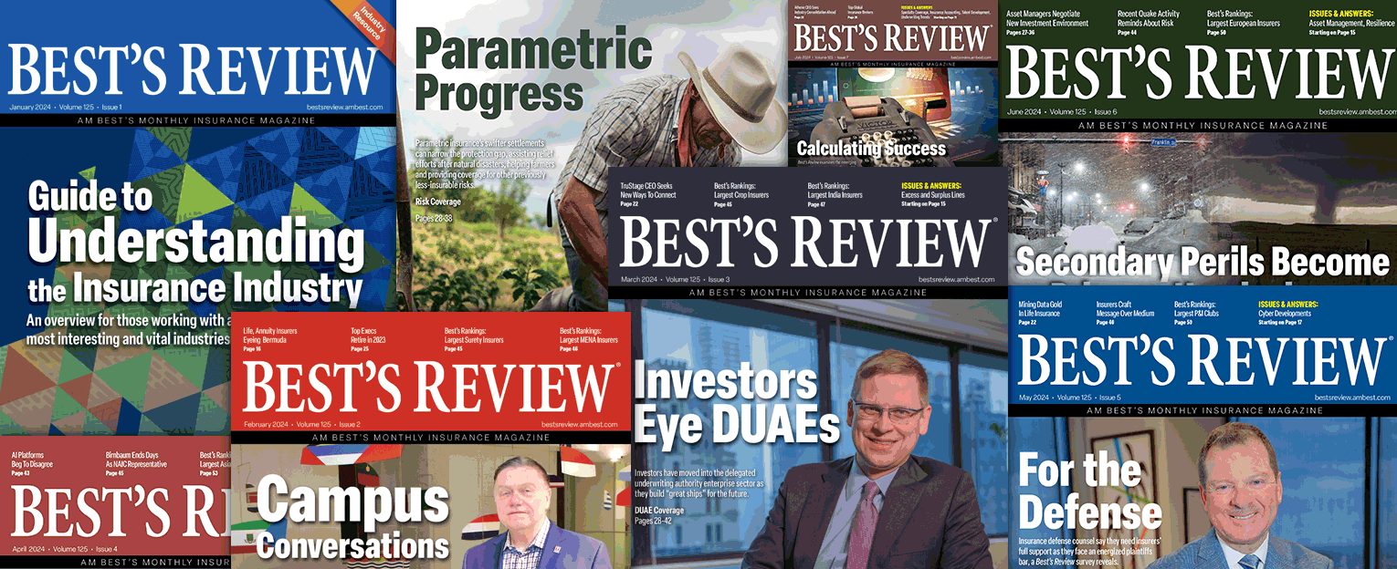 A collage of Best's Review covers