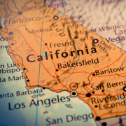 Map of California.