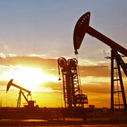 Close up of an oil rig, oil field.