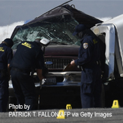 A truck/car accident