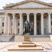 The Treasury Department in Washington DC.
