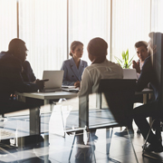 Business people in a meeting.