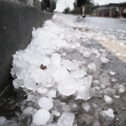 Close-Up Of Hailstones On Street  (Photo credit: Rethabile Phakisi/EyeEm)