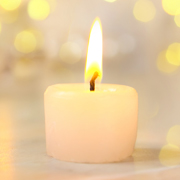A burning candle