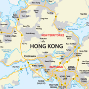 Map of Hong Kong
