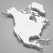 map of North America