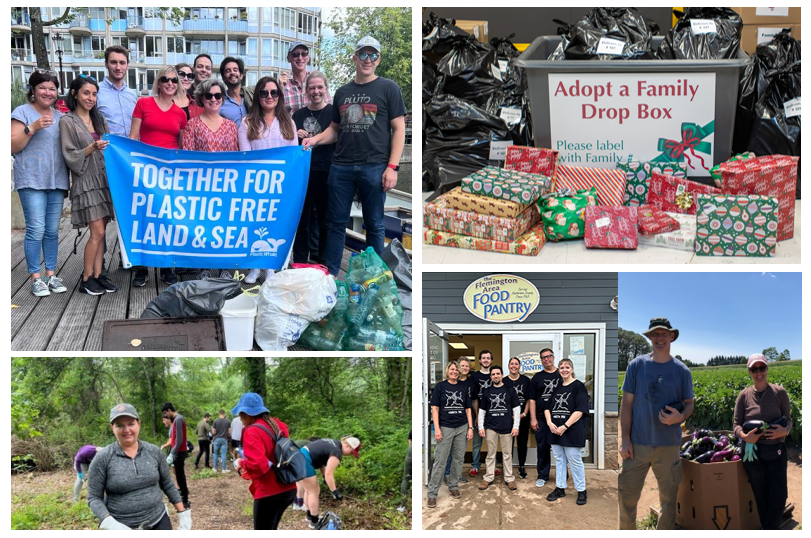 Collage of employee community events