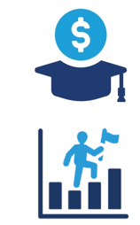 Tuition Assistance and career growth Icons