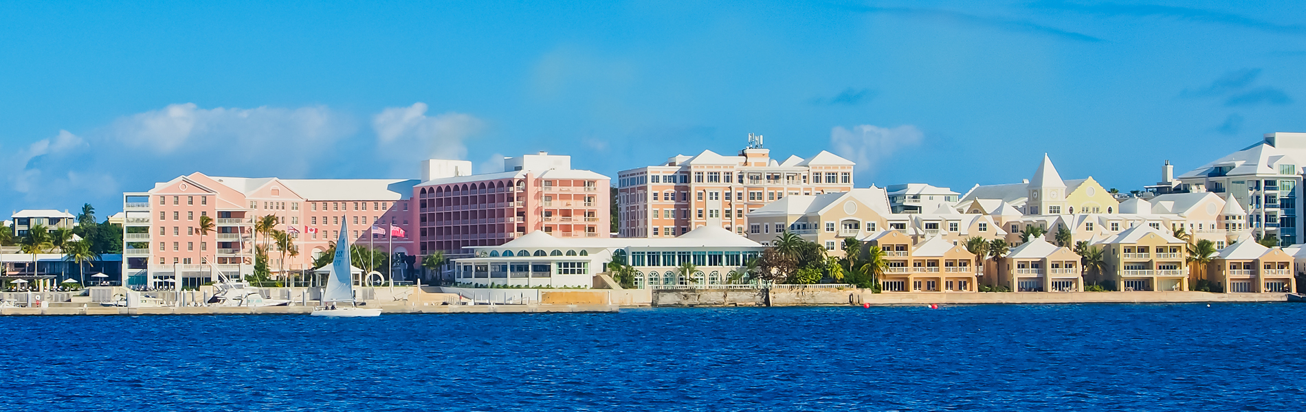 Bermuda ocean and buildings