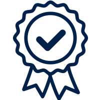 Blue Certificate Icon