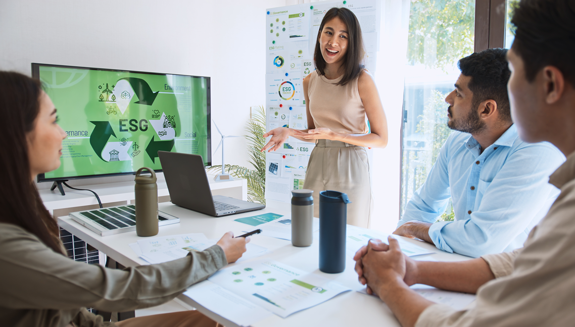 Business Team Discussing ESG