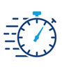 Running clock icon