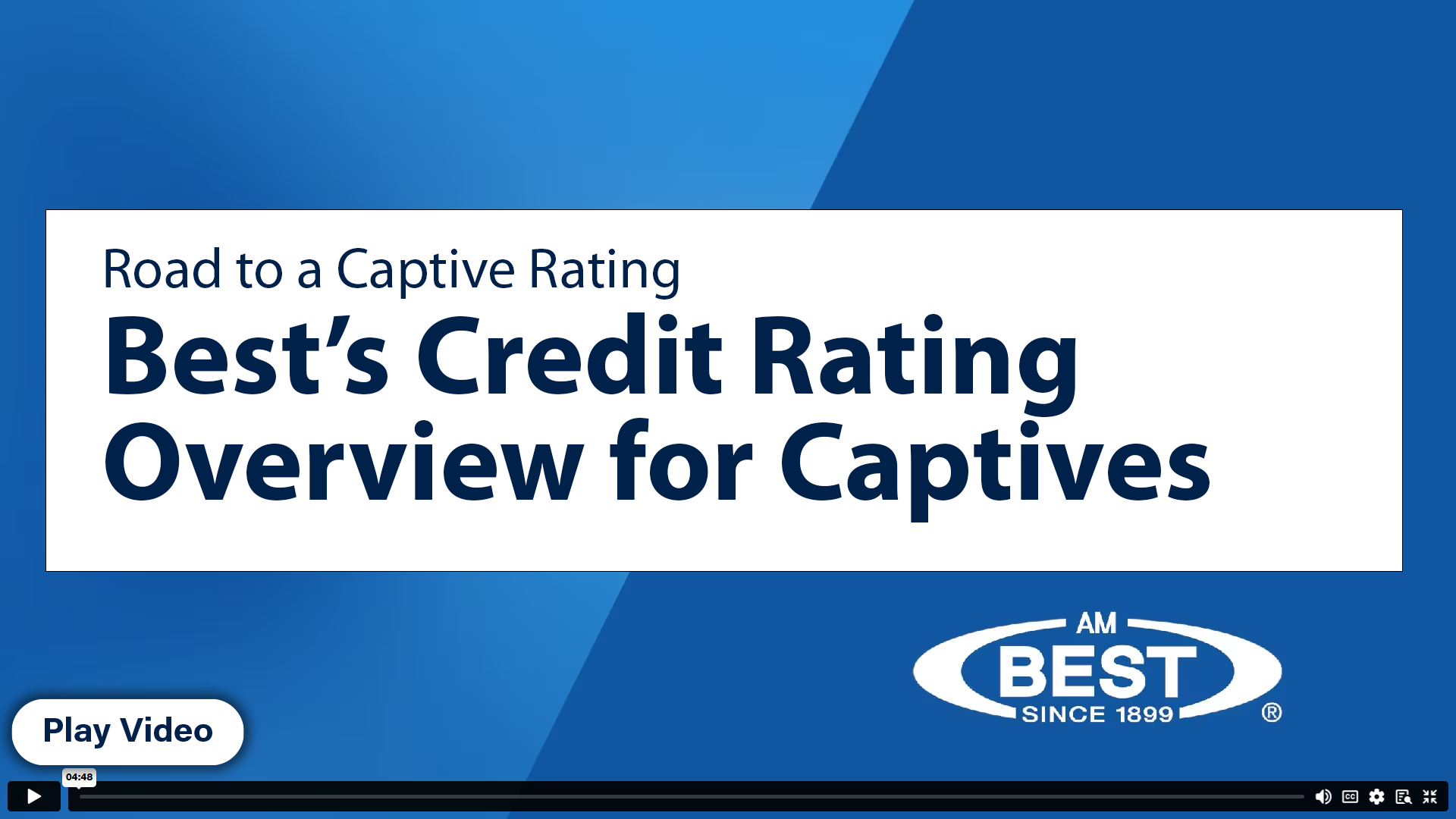 Captive credit rating overview video