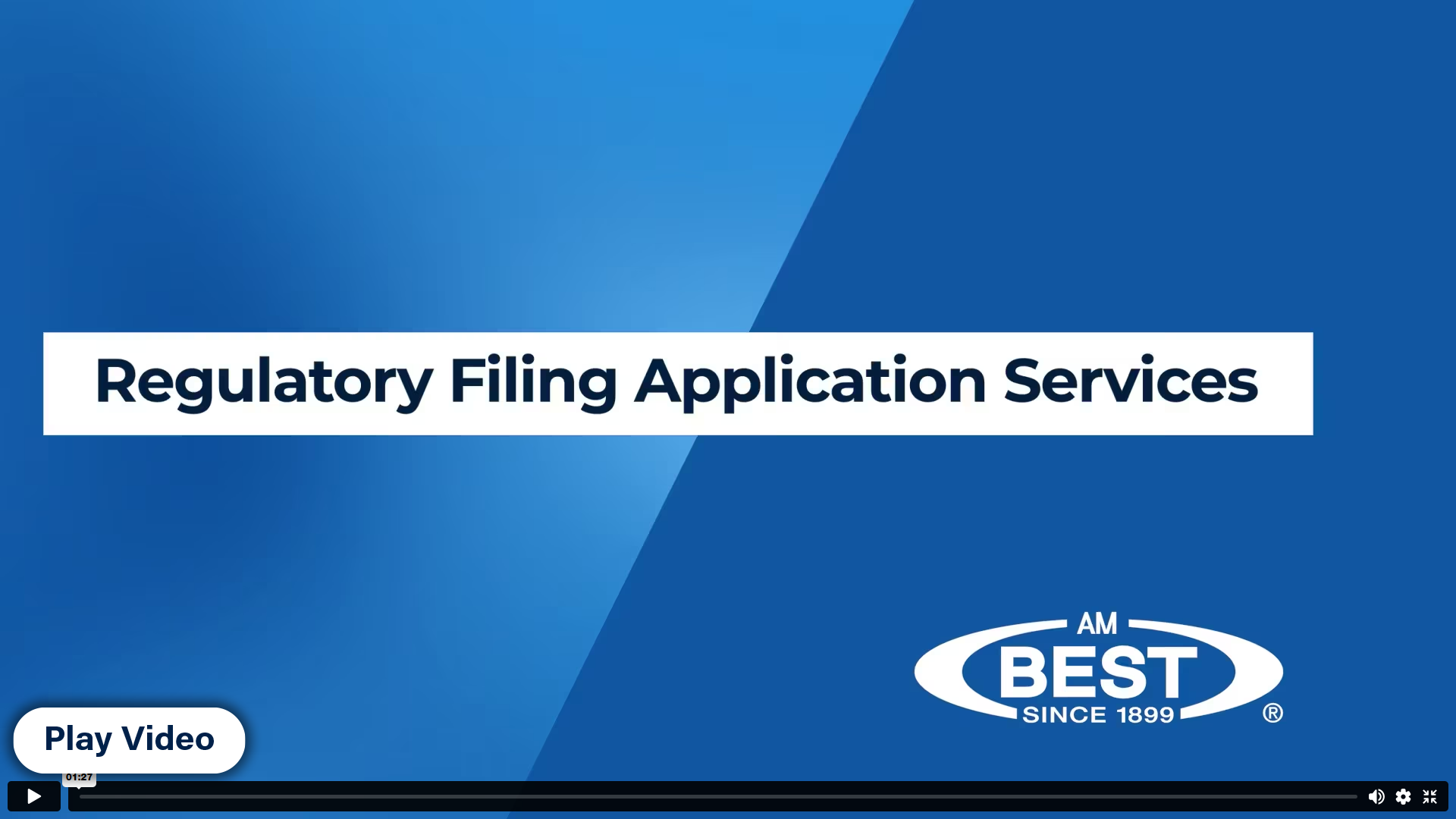Regulatory Filing Application Services Video Screen
